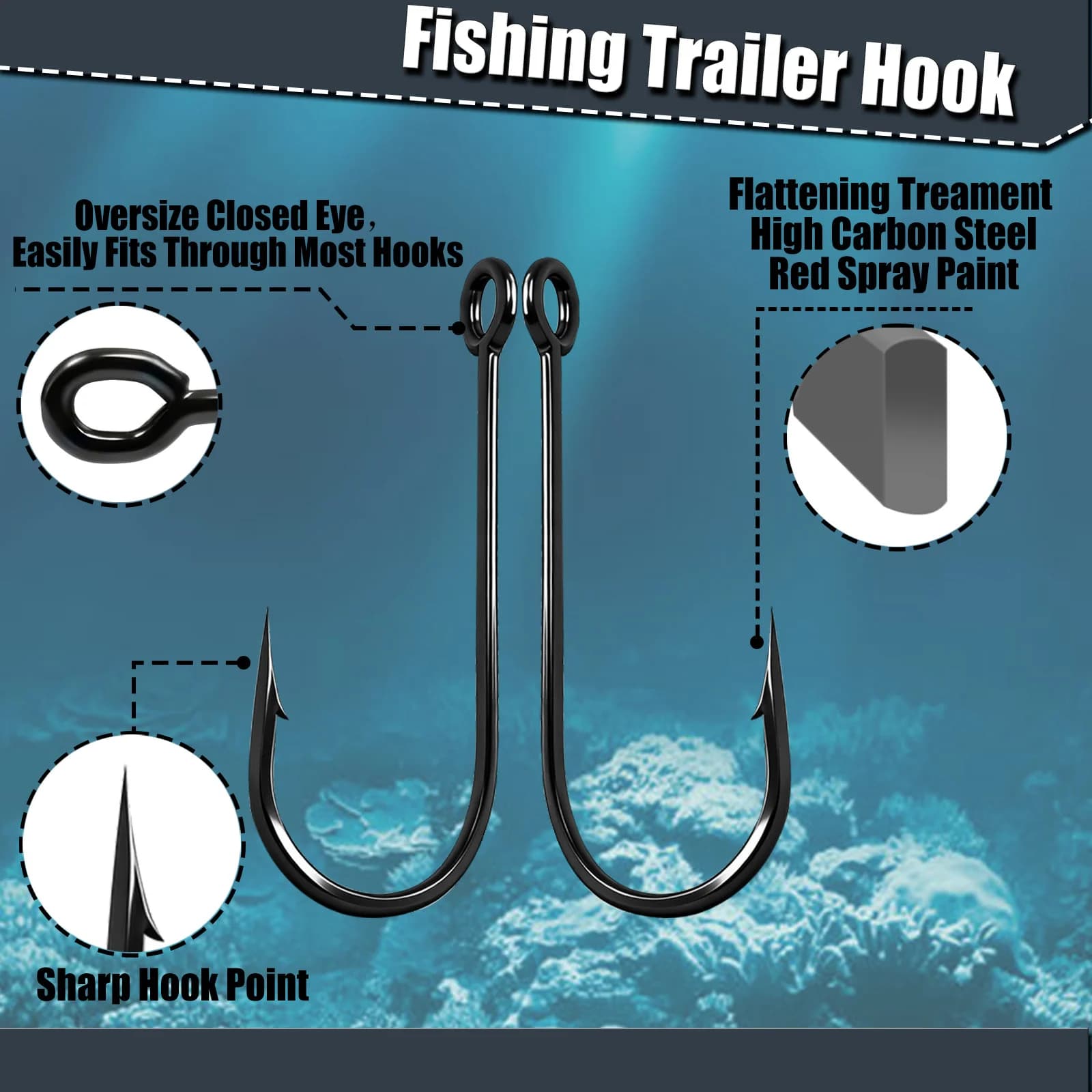 Αγκίστρια Trailer για Spinnerbaits, 50-200pcs