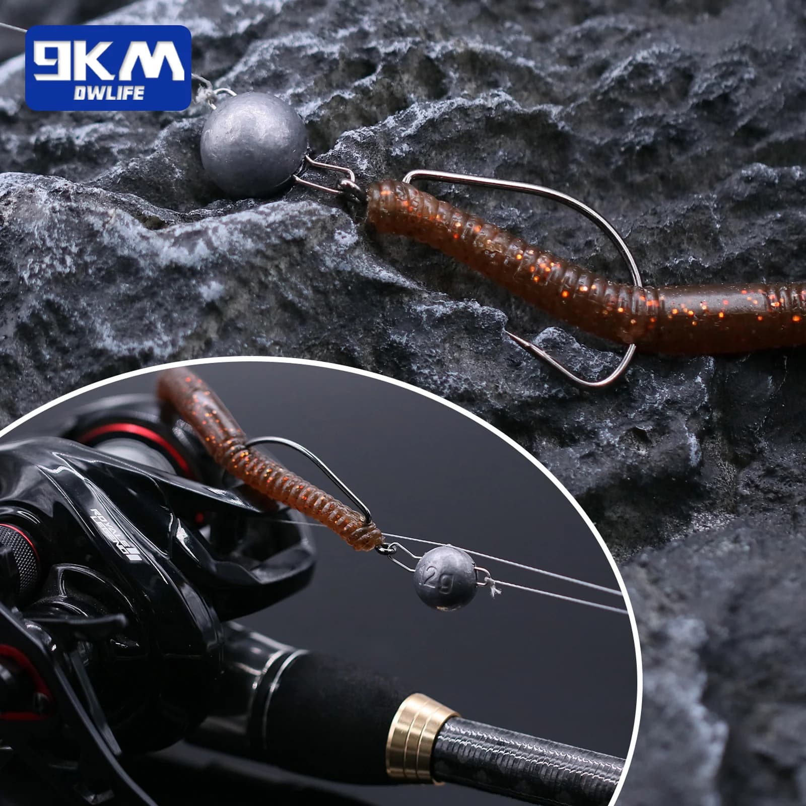 Αγκίστρια EWG Worm με Ευρύ Κενό Offset